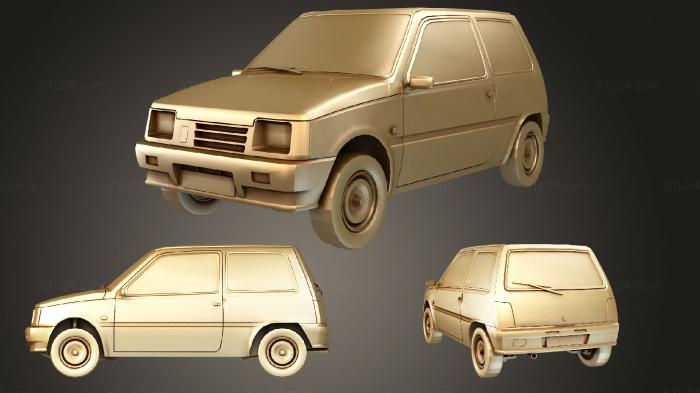 Автомобили и транспорт (Ваз Ока, CARS_3872) 3D модель для ЧПУ станка